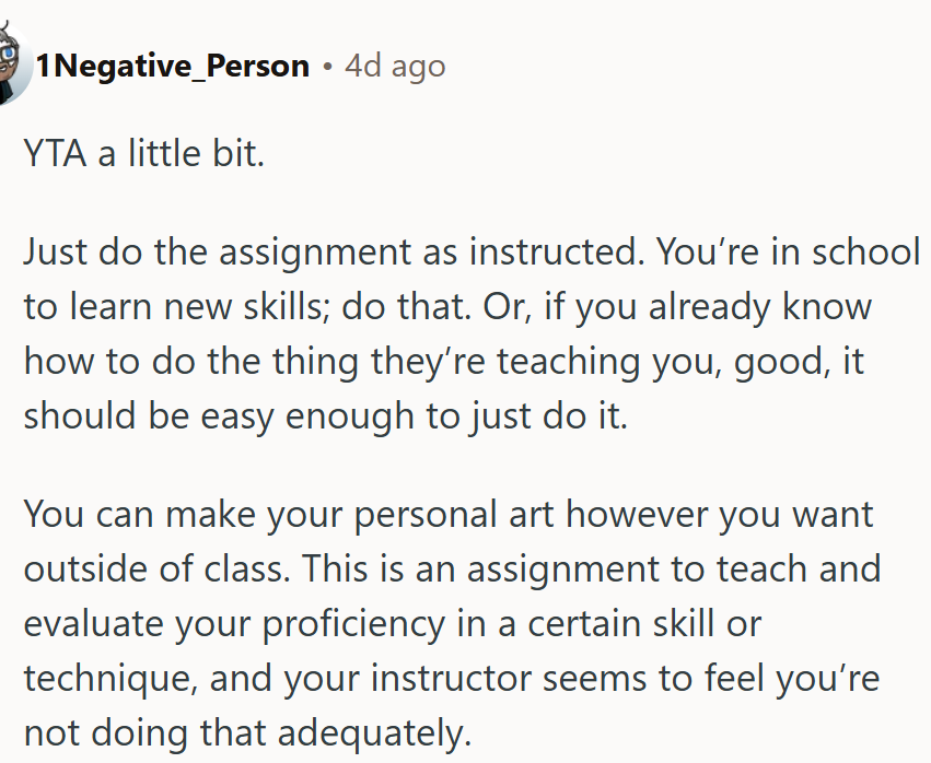 Just do the assignment as instructed...