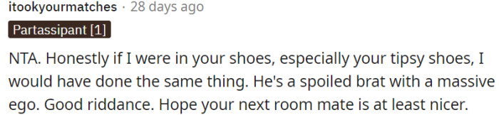 It is understandable that OP reacted the way he did