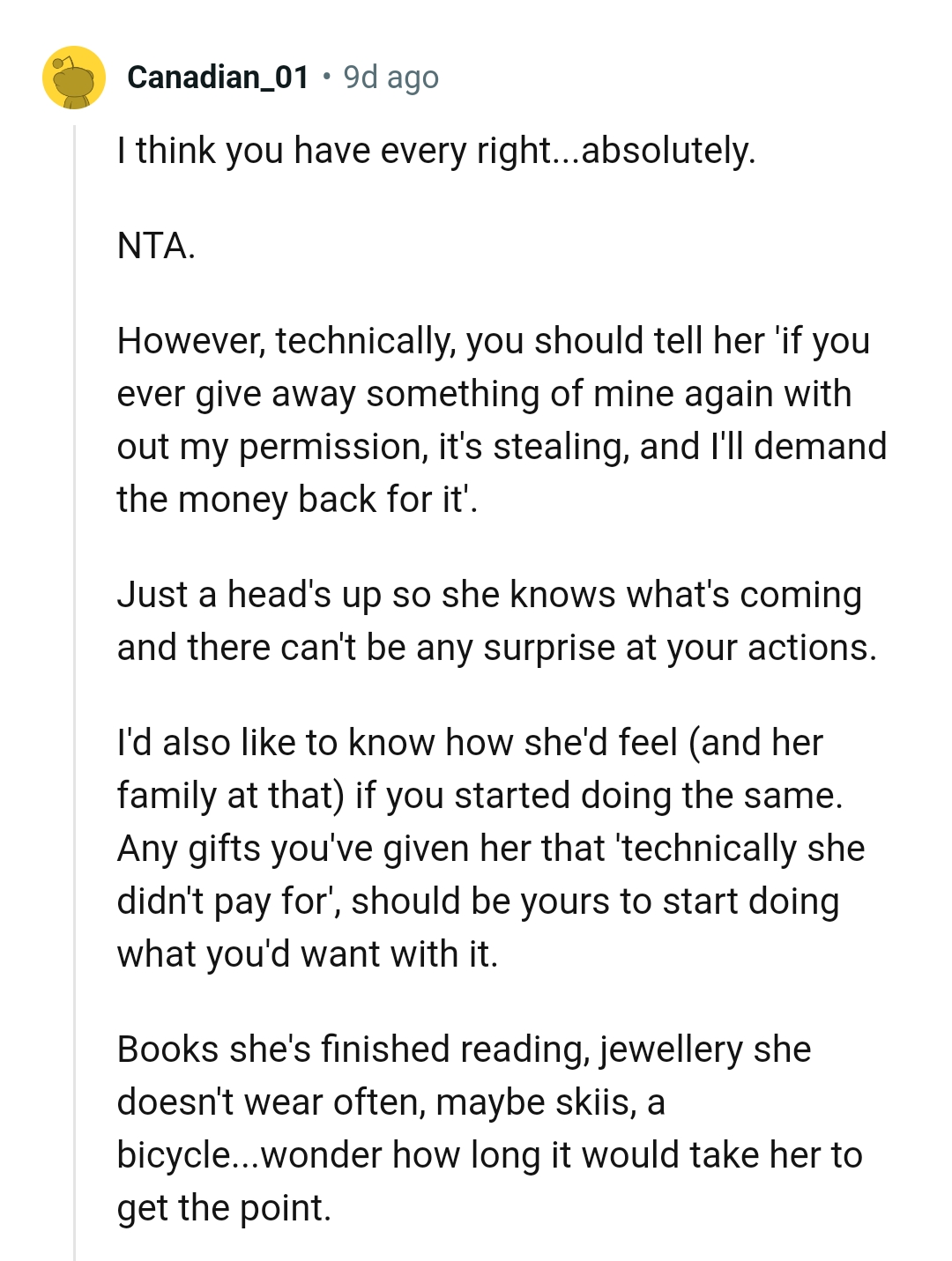 This Redditor would certainly demand the money back for it