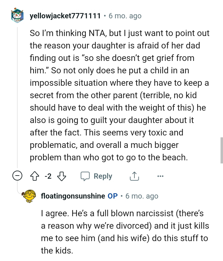 He's a full-blown narcissist