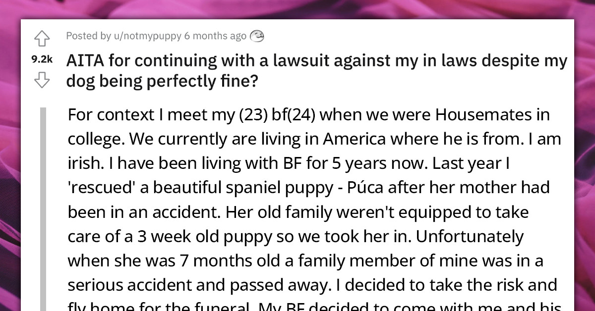 Woman Sues In-Laws After They Switch Out Her Dog For One That Behaves Better
