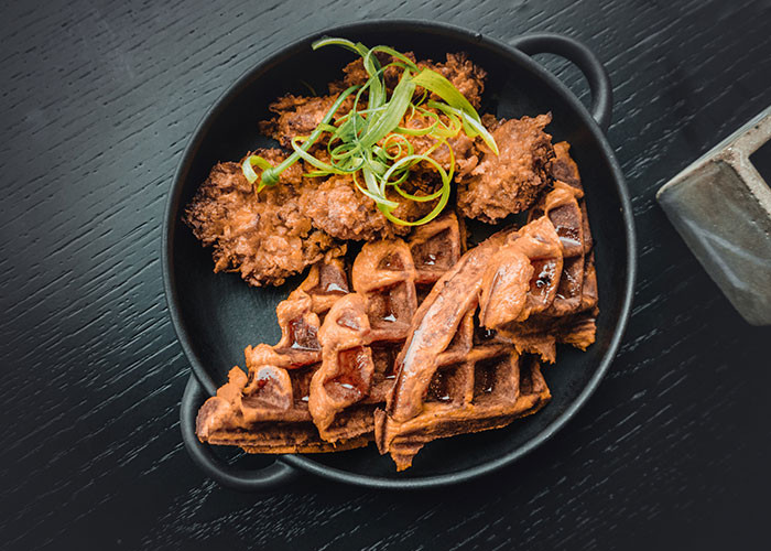 10. Chicken and waffles. Chicken, I get. Waffles, I get. But the two of them together make as much sense to me as serving baked beans on lemon icebox pie.