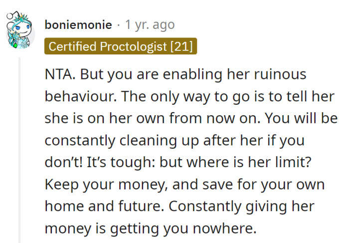 Ditching the cleanup crew gig for mom's financial chaos. It's savings time for her own space—money talks, and she's calling the shots!