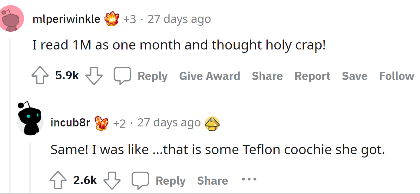 Something didn't add up there, but they figured it out. OP was weirdly writing the gender twice: boy (M), daughter (F).