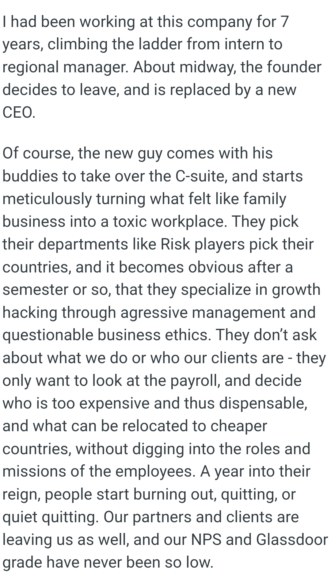 They pick their departments like Risk players pick their countries