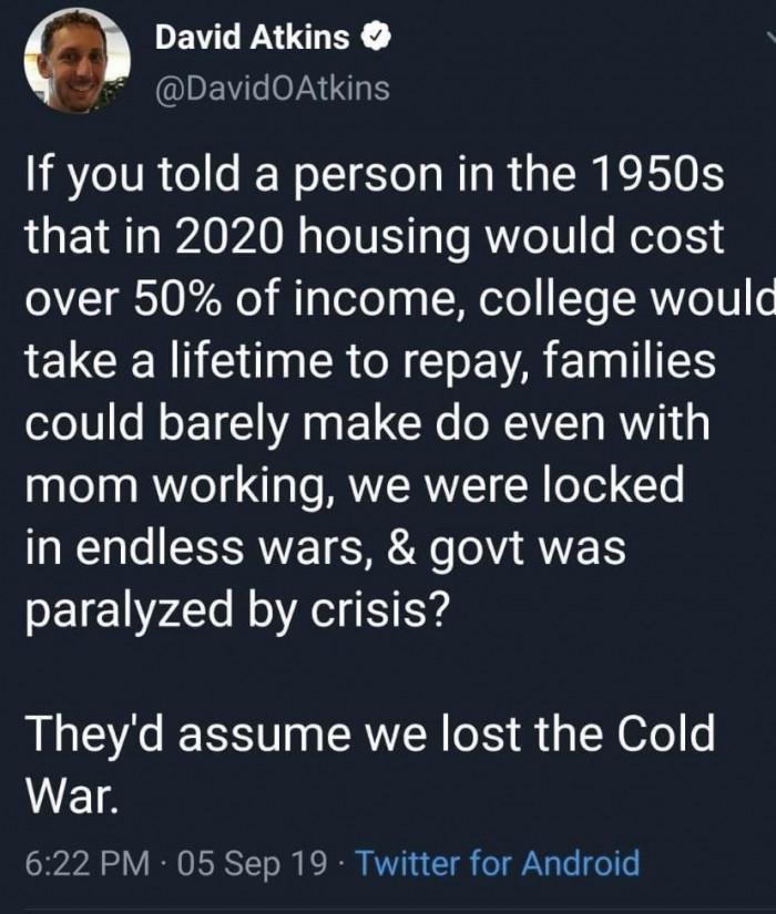 The unfortunate reality