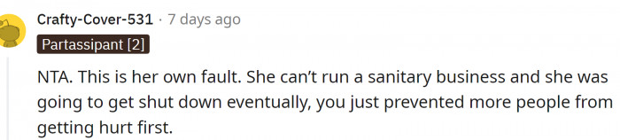 Any business should be sanitary, especially something that deals with food and cosmetics.
