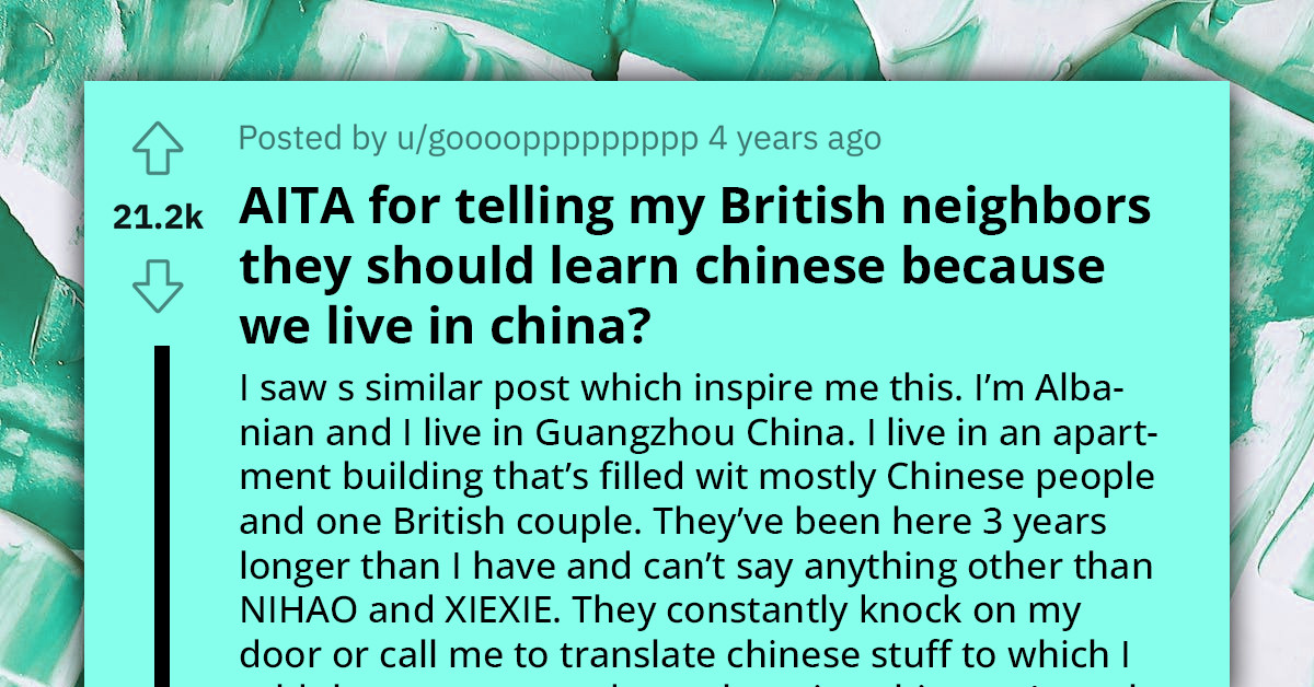 Redditor Living In China Gets Fed Up Of Translating Chinese To British Couple, Calls Them Out For Not Learning The Language Despite Already Living There For Years