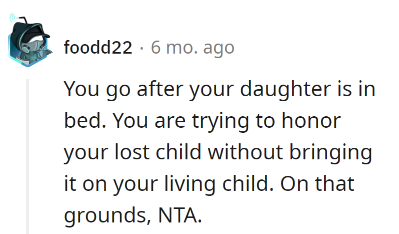 Balancing the bedtime drama to honor the lost without spooking the living.