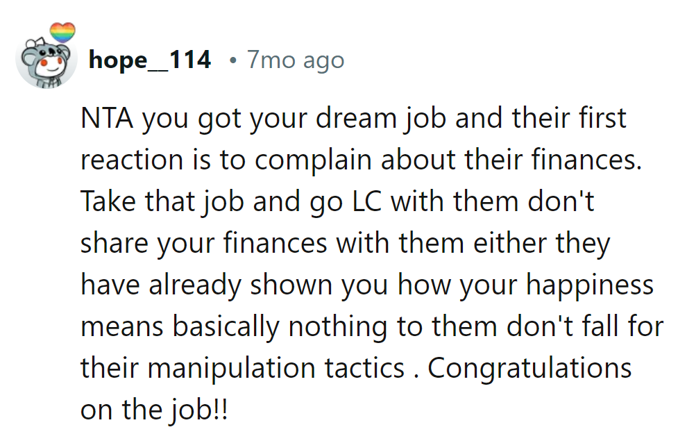 Dream job's in, finances out. Go low-contact and guard those goals!