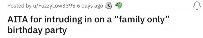 Isn't OP Part of the Family?