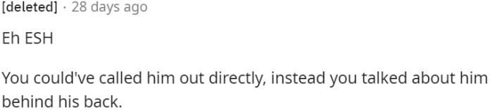 Lack of direct confrontation led to gossip and talking behind the roommate's back