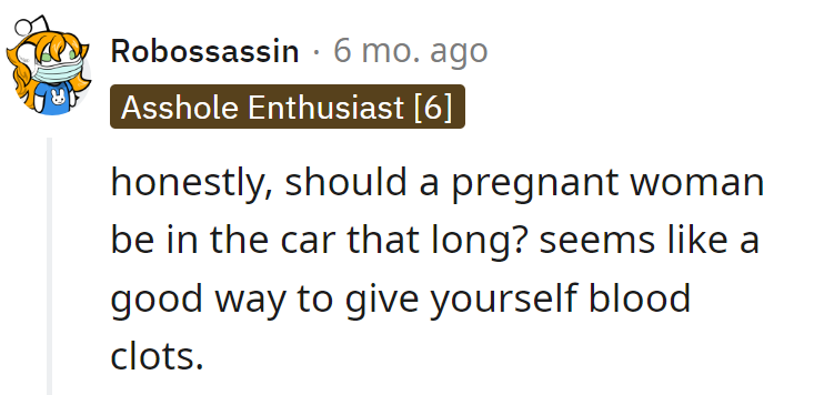 Long car rides for a pregnant woman? That's just asking for a sequel: 
