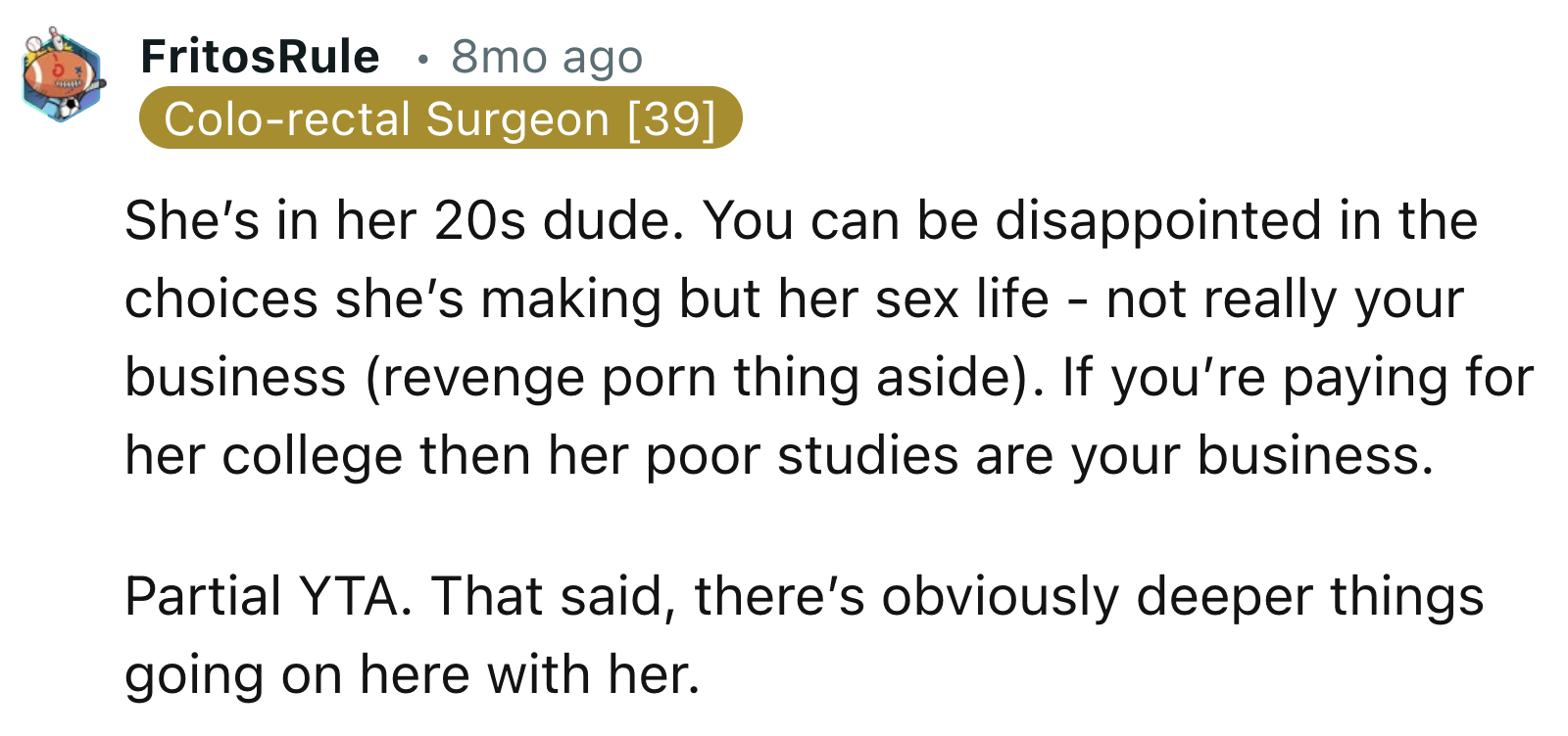 OP Shouldn't Be So Hard on Their Daughter; She Is Still Young