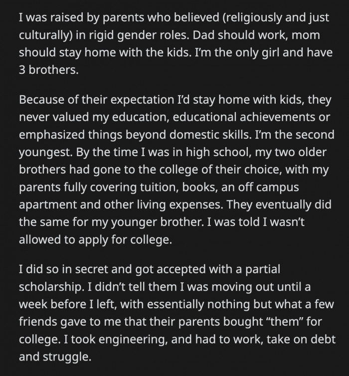 She received a lot of supportive comments