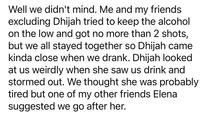 Everything was going normally until Dhijah's mood suddenly changed.