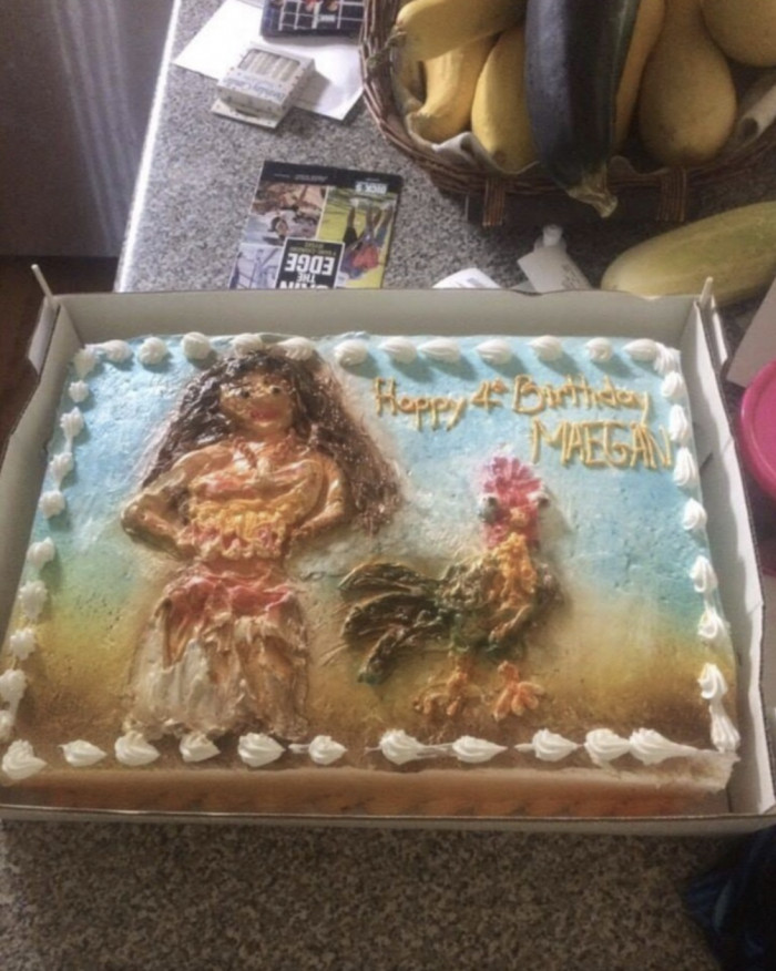 10. Everyone, Here Is A Moana Cake