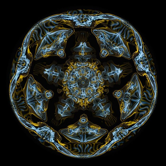 Studio Art, 2nd Place: Cymatic Pattern By Elizabeth Kazda