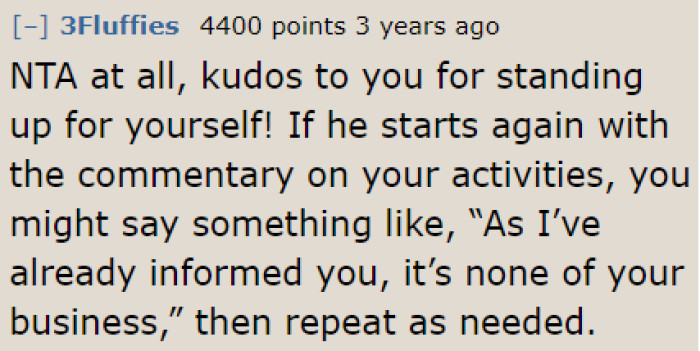 The man needed to hear it. Good job to the OP for telling him off!