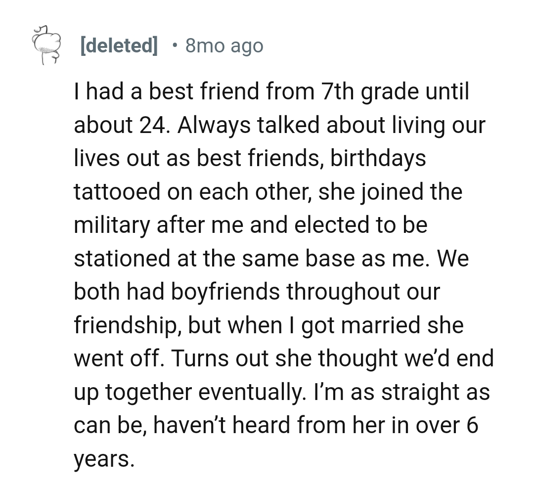 Thinking they'd end up together