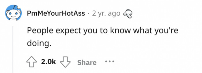 #29 People's expectations.