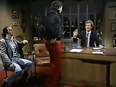 6. Moment when Jerry Lawler slapped Andy Kaufman on Letterman