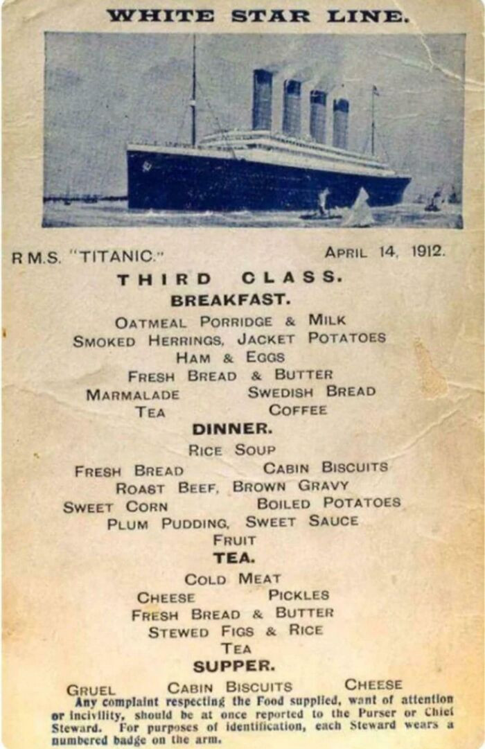"A Third Class Ticket Of Titanic In 1912"