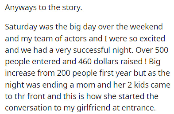 They Were Having a Great Night Until a Mom and Her Two Kids Came to the Front