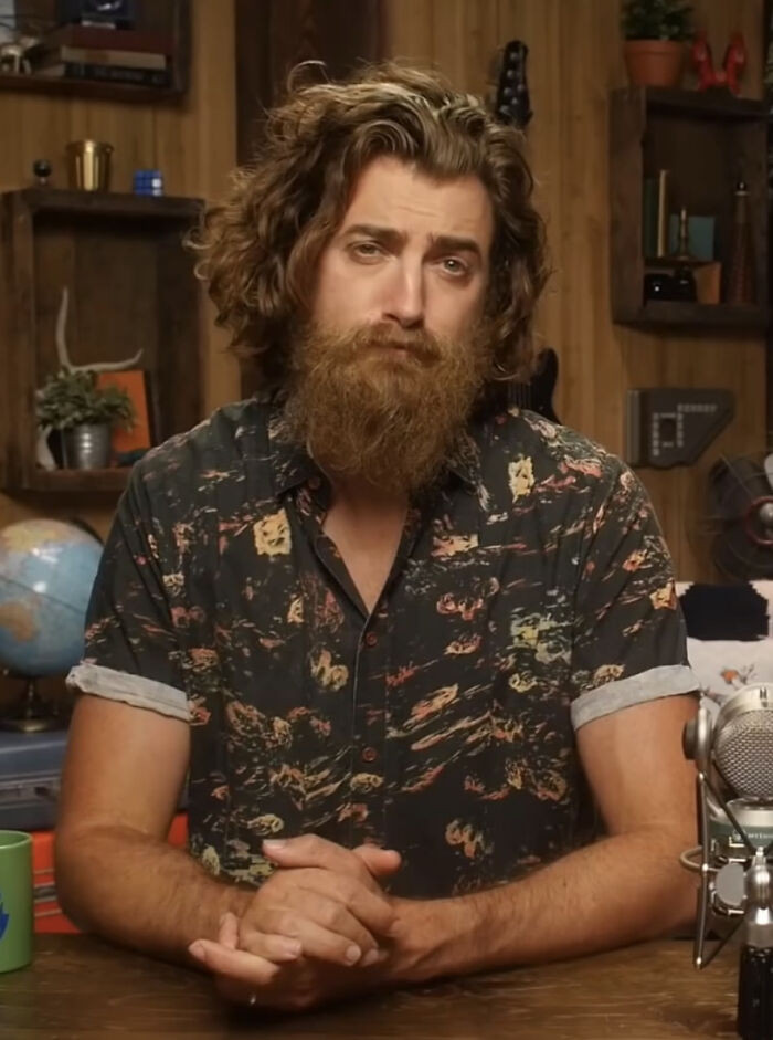 "Rhett McLaughlin Has Been Growing His Hair For A Year Plus. Mythical!!!"
