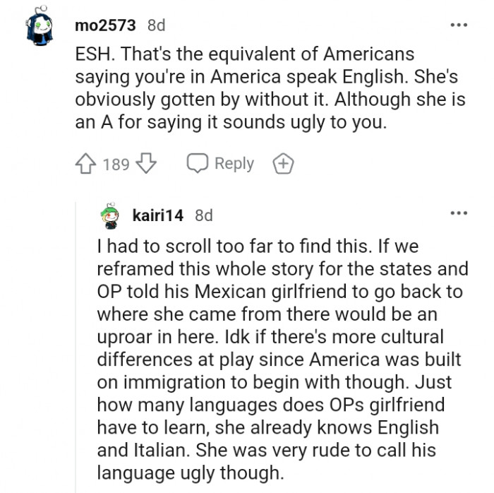 2. She's obviously gotten by without it