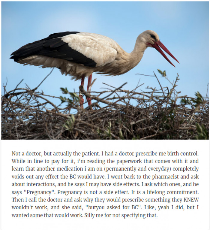 15. Pregnancy is not a side effect.