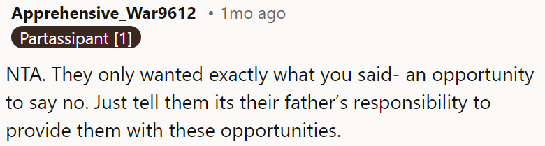 They just wanted a chance to decline.