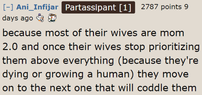 The reason why some men cheat on their wives