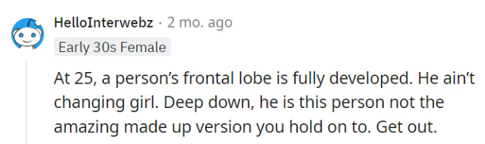 The real him is on display. We say ditch!