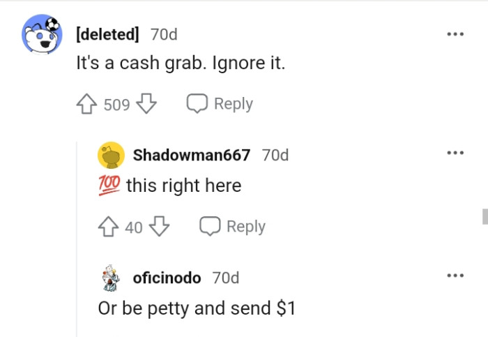 The Reddit post generated hundreds of comments, and below are a bunch of them for you to read through