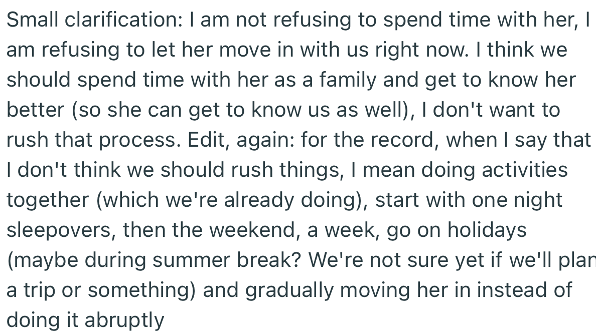 A little clarification