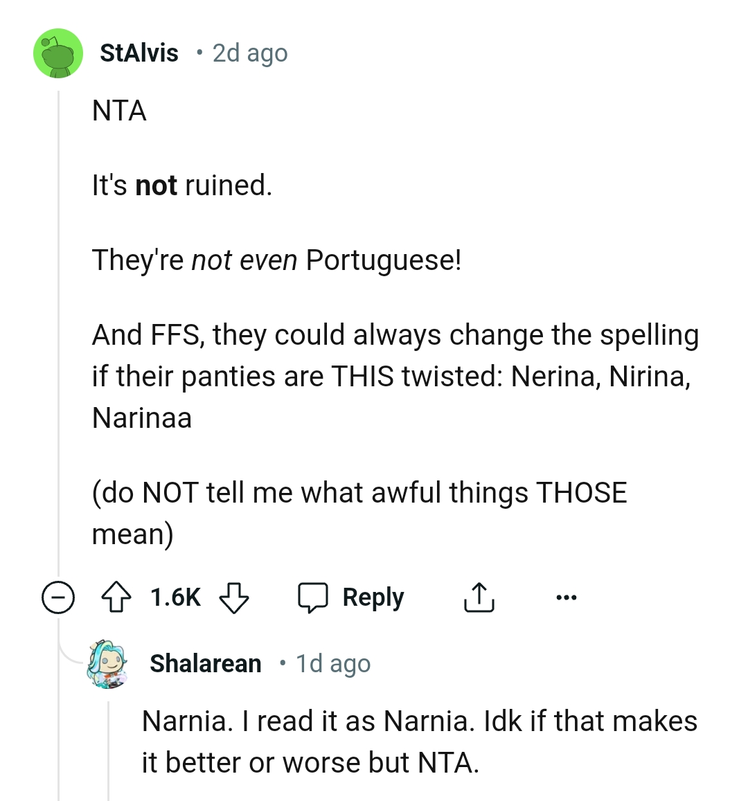 They're Not Portuguese