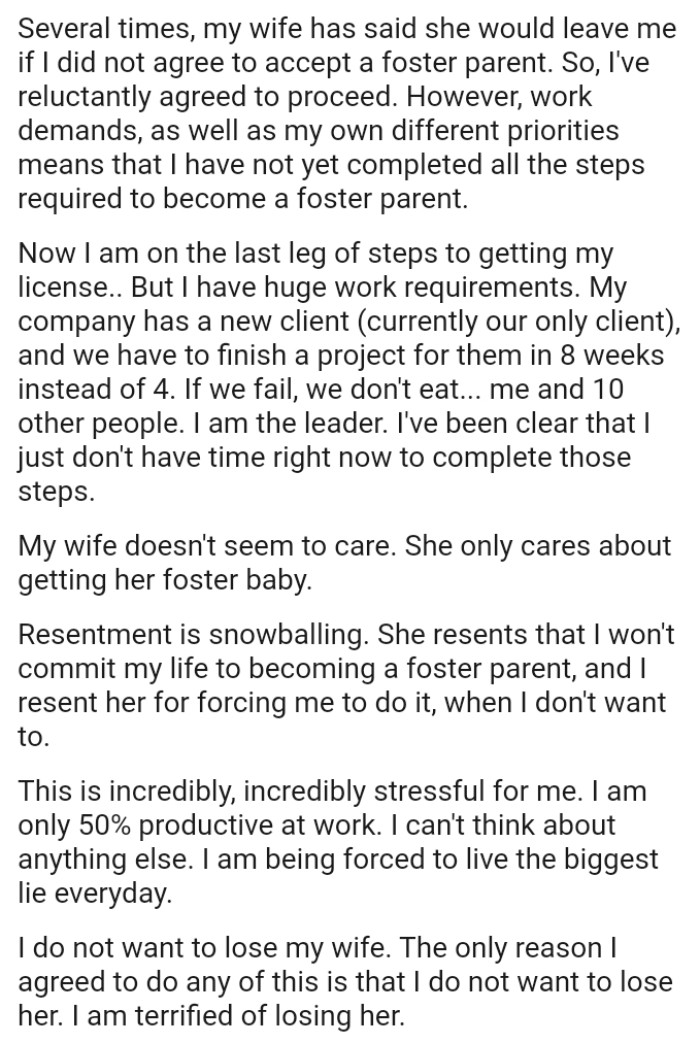 The OP is the leader and has been clear that he just doesn't have time right now to complete those steps