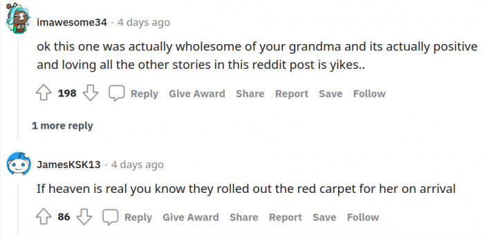 They definitely rolled out the red carpet for her.