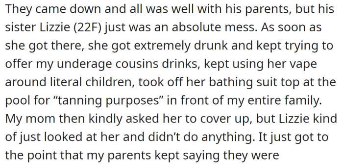 Chris's family was aware of their cultural differences, but his sister chose to disregard them: