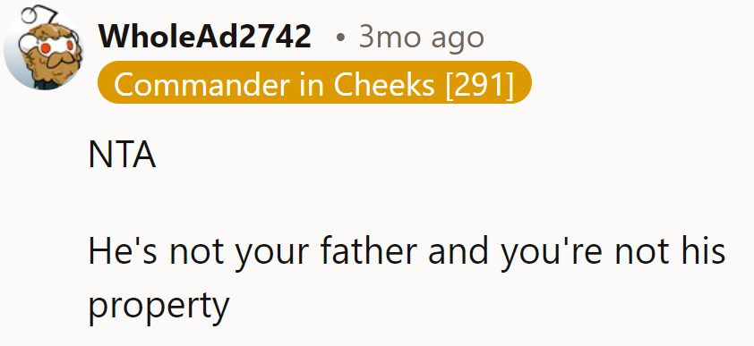 Not his kid, not his kingdom.