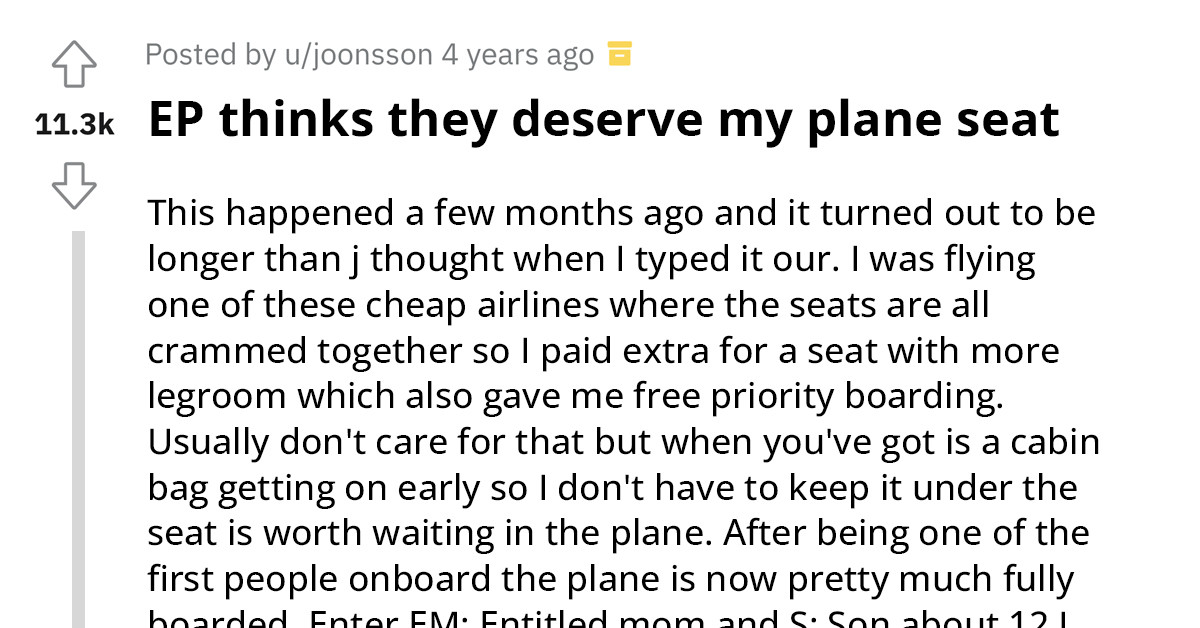 Woman Threatens To Ground Flight And Sue Airline After Passenger Refused Swapping Seats To Allow Her Sit With Son