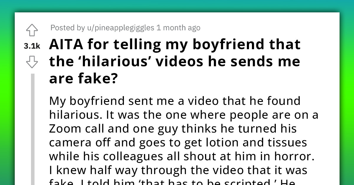 Girl Doesn't Like The Funny Videos Her Boyfriend Is Sending Her, Can't Tell Him The Truth