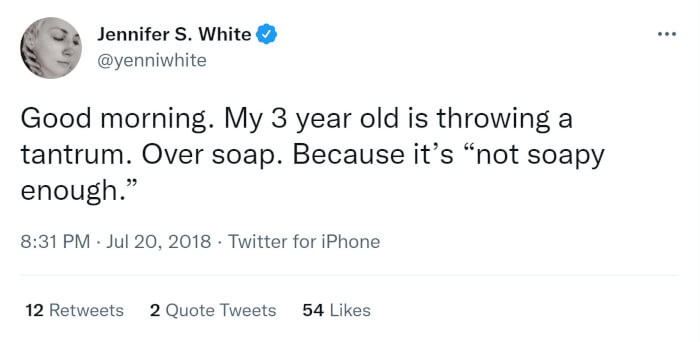 4. Soap not soapy enough