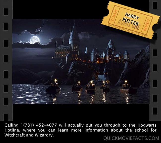 16. The school for witchcraft and wizardry