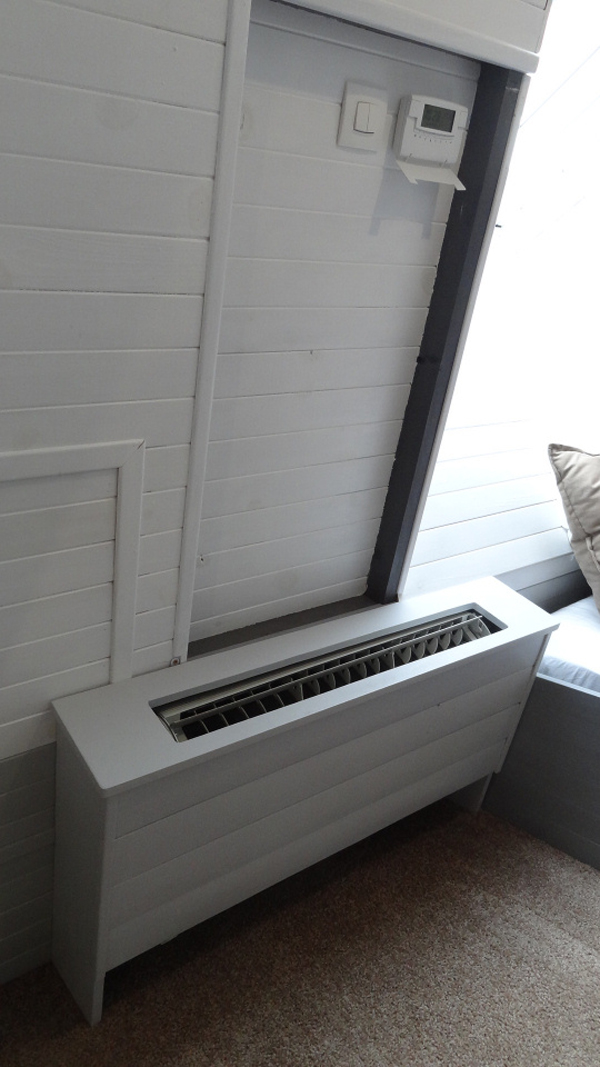 Additionally, a heating and cooling unit was installed.