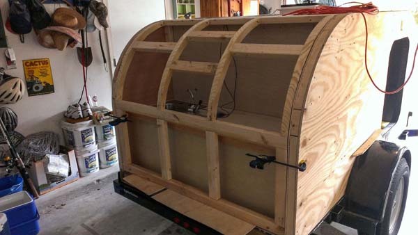 This is when he started getting ready to install the hatchback.