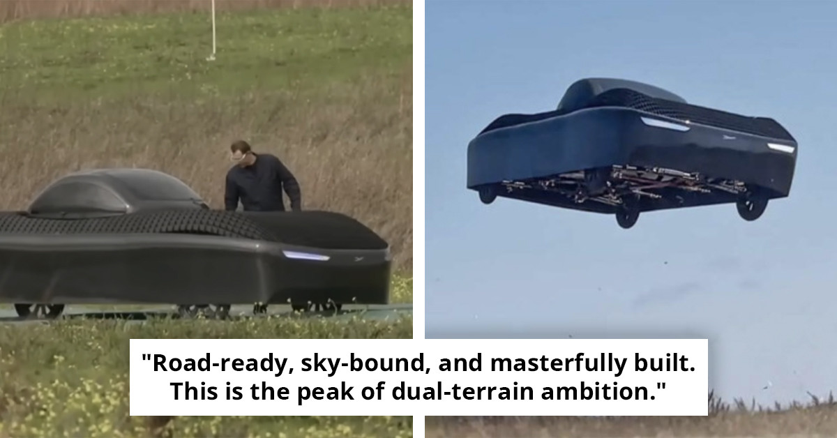 Captivating video of groundbreaking flying car sparks buzz as staggering cost unveiled