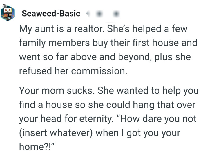 She refused her commission