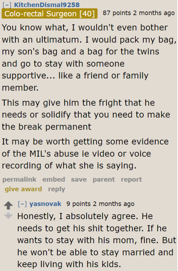 Some people would just pack up and leave if they were in the OP's situation.